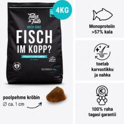 Tales & Tails pehme koeratoit - kuivtoit kalaga | Sniffy - Parima sõbra heaks Tales & Tails pehme koeratoit - kuivtoit kalaga | Sniffy - Parima sõbra heaks