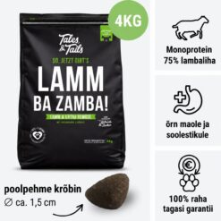 Tales & Tails monoproteiin koeratoit - pehme kuivtoit lambalihaga | Sniffy - Parima sõbra heaks