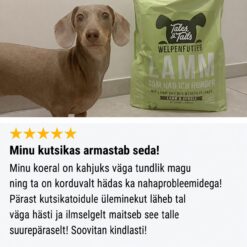 Tales & Tails monoproteiin koeratoit - pehme kuivtoit lambalihaga kutsikatele | Sniffy - Parima sõbra heaks Tales & Tails monoproteiin koeratoit - pehme kuivtoit lambalihaga kutsikatele | Sniffy - Parima sõbra heaks