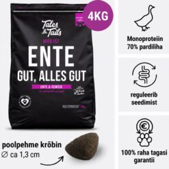 Tales & Tails Monoprotein Dog Food - Soft Dry Food with Duck Meat | Sniffy - Parima sõbra heaks Tales & Tails Monoprotein Dog Food - Soft Dry Food with Duck Meat | Sniffy - Parima sõbra heaks