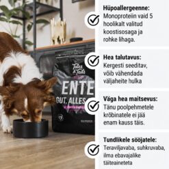 Tales & Tails Monoprotein Dog Food - Soft Dry Food with Duck Meat | Sniffy - Parima sõbra heaks Tales & Tails Monoprotein Dog Food - Soft Dry Food with Duck Meat | Sniffy - Parima sõbra heaks