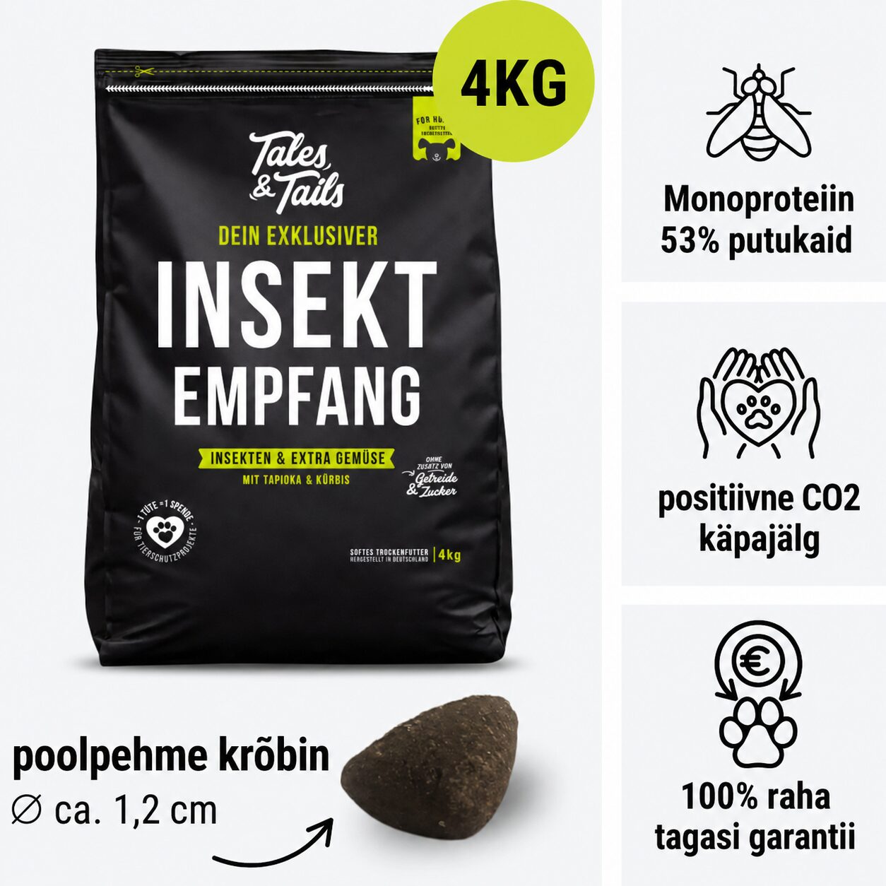 Tales & Tails Monoprotein Dog Food - Soft Dry Food From Insects | Sniffy - Parima sõbra heaks Tales & Tails Monoprotein Dog Food - Soft Dry Food From Insects - Image 5
