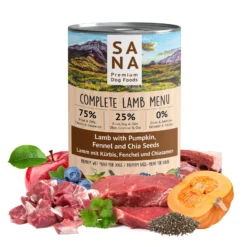 Sanadog Dog Food - Wet Food with Lamb | Sniffy - Parima sõbra heaks Sanadog Dog Food - Wet Food with Lamb | Sniffy - Parima sõbra heaks