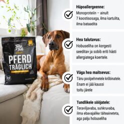 Tales & Tails Monoprotein Dog Food - Soft Dry Food with Horse Meat | Sniffy - Parima sõbra heaks
