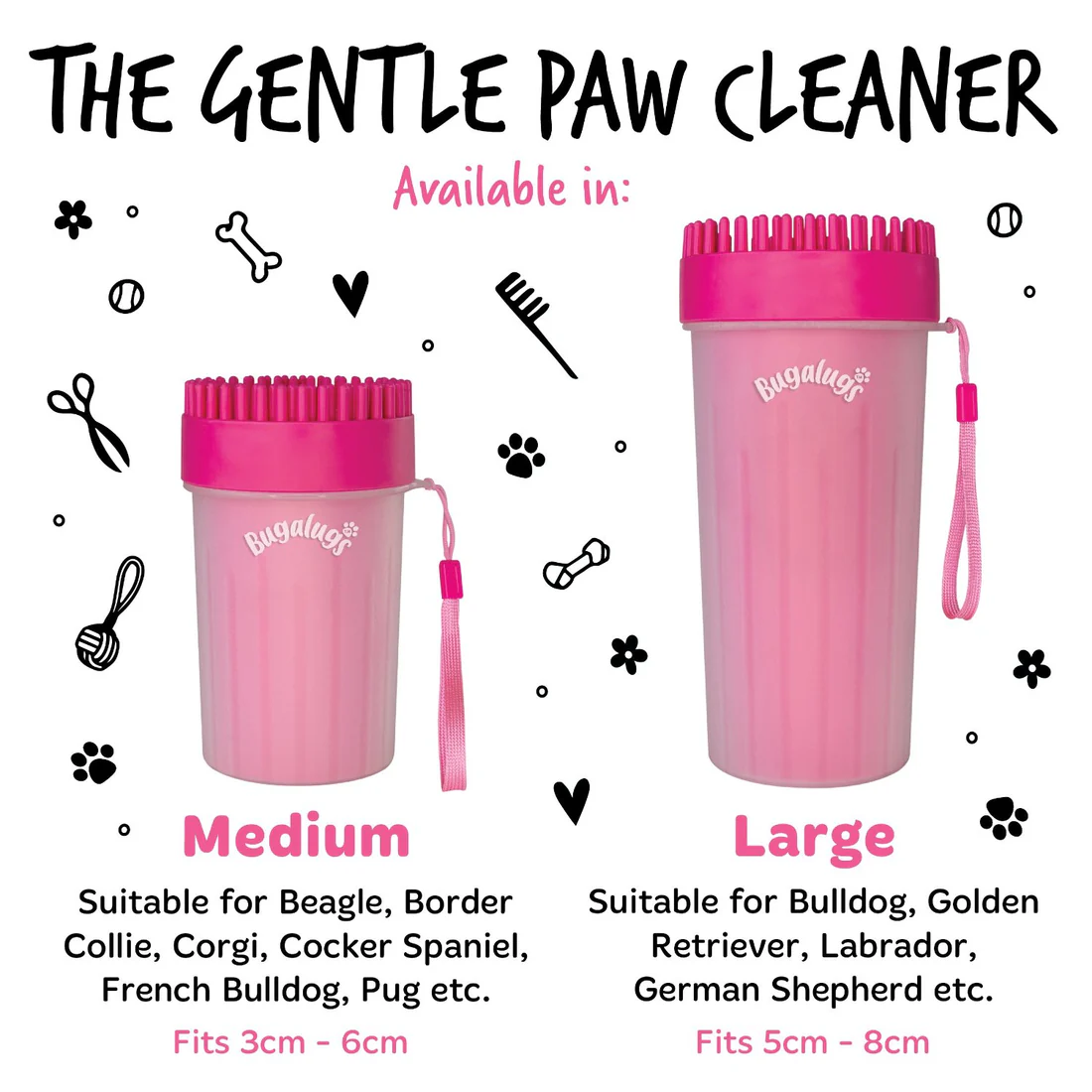 Bugalugs Dog Paw Cleaner - 360 Degree Silicone Cleaning Container | Sniffy - Parima sõbra heaks Bugalugs Dog Paw Cleaner - 360 Degree Silicone Cleaning Container - Image 2