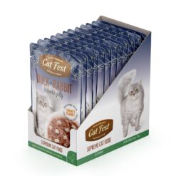 CatFest pardi ja jäneselihaga märgtoit kassile želees 70g