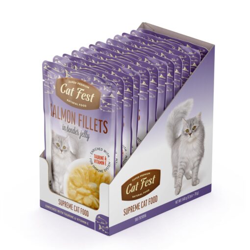 CatFest lõhega märg kassitoit želees 70g