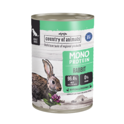 Country of Animals monoproteiin – küülikukoerakonserv / Rabbit Monoprotein Wet Food