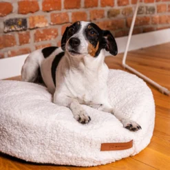 Rexproduct Coco Teddy ümmargune koera- ja kassivoodi (kreemikas) | Sniffy - Parima sõbra heaks