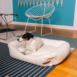 Rexproduct Frida Teddy ümmargune koera- ja kassivoodi (kreemikas) | Sniffy - Parima sõbra heaks