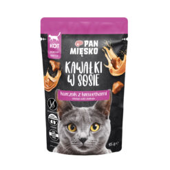 Pan Mięsko märgtoit kassidele – Kana & Krevetid kastmes (85 g)