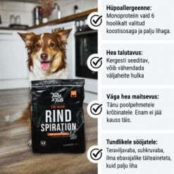 Tales & Tails monoproteiin koeratoit - pehme kuivtoit veiselihaga | Sniffy - Parima sõbra heaks Tales & Tails monoproteiin koeratoit - pehme kuivtoit veiselihaga | Sniffy - Parima sõbra heaks