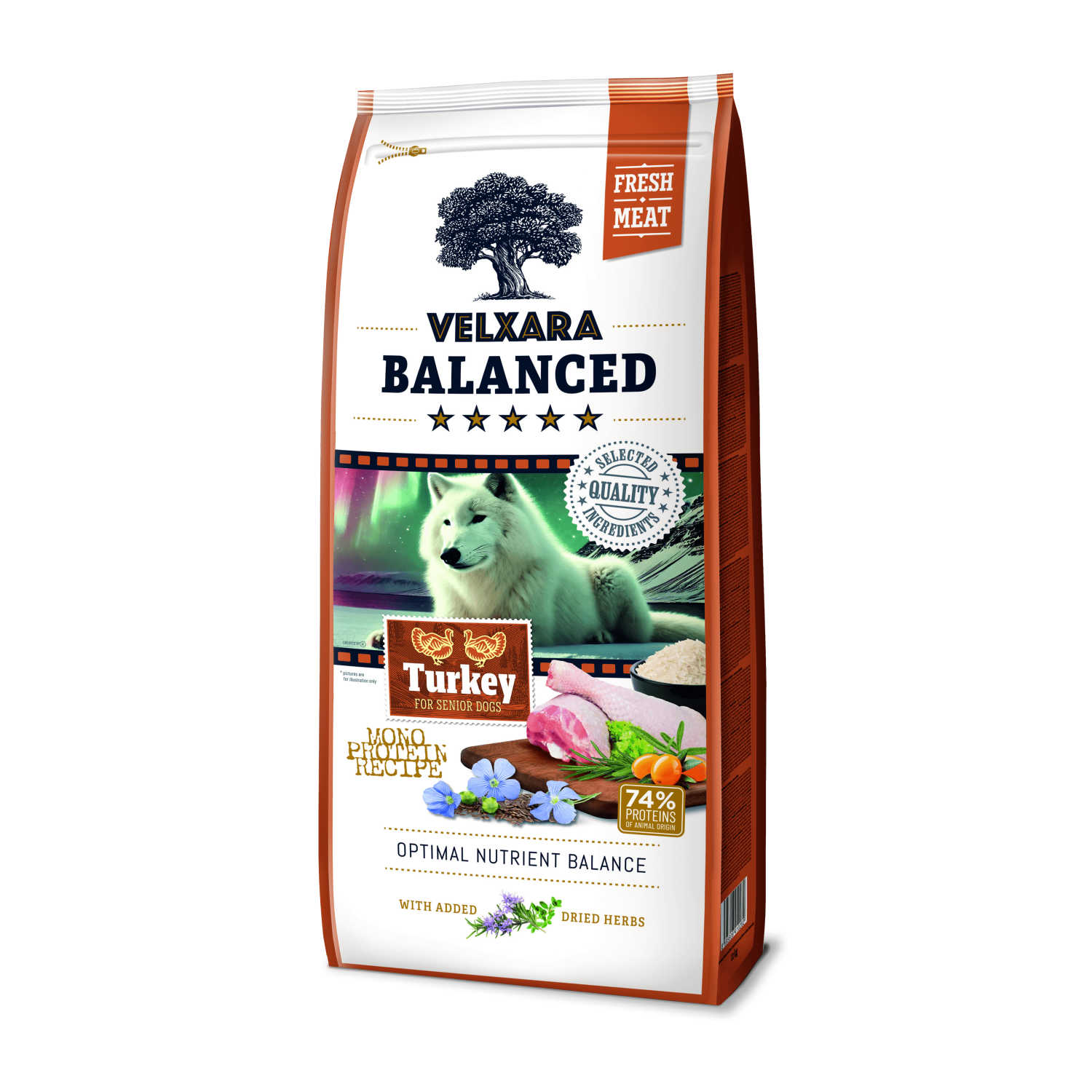Velxara 7+ seenior värske kalkunilihaga monoproteiin kuivtoit | Sniffy - Parima sõbra heaks Velxara 7+ seenior värske kalkunilihaga monoproteiin kuivtoit