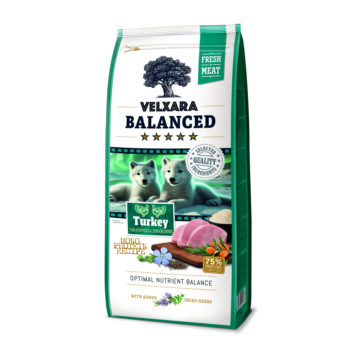 Velxara kutsikatele värske kalkunilihaga monoproteiin kuivtoit | Sniffy - Parima sõbra heaks Velxara kutsikatele värske kalkunilihaga monoproteiin kuivtoit