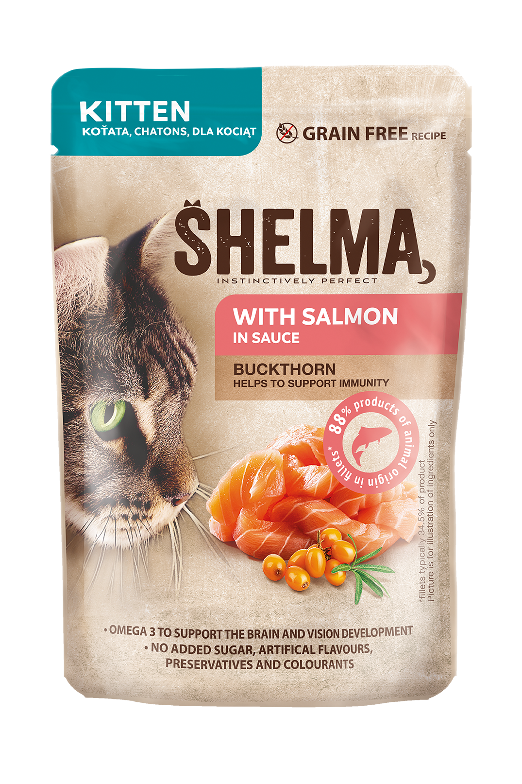 Shelma kalkunifileed kassipoegadele - teraviljavaba täissööt | Sniffy - Parima sõbra heaks Shelma KITTEN teraviljavaba märgtoit kassipoegadele kalkunifileega